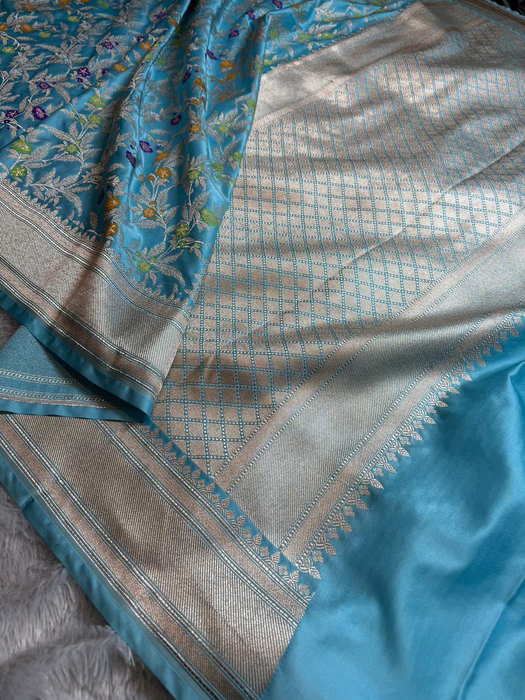 Meenakari Mashru kataan Silk Saree MKS082