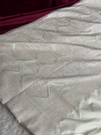 Wine Mashru Kataan Silk Banarasi Saree | MKS776