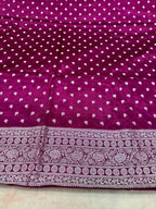 ✨ Banarasi Jacquard Gap Buti HO Silk 3-Piece Unstitched Dress Material MSS17