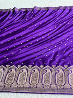 Mashru Kataan Silk Saree with Multicolour Tanchoi Weaving & Rich Zari Pallu | MKS869