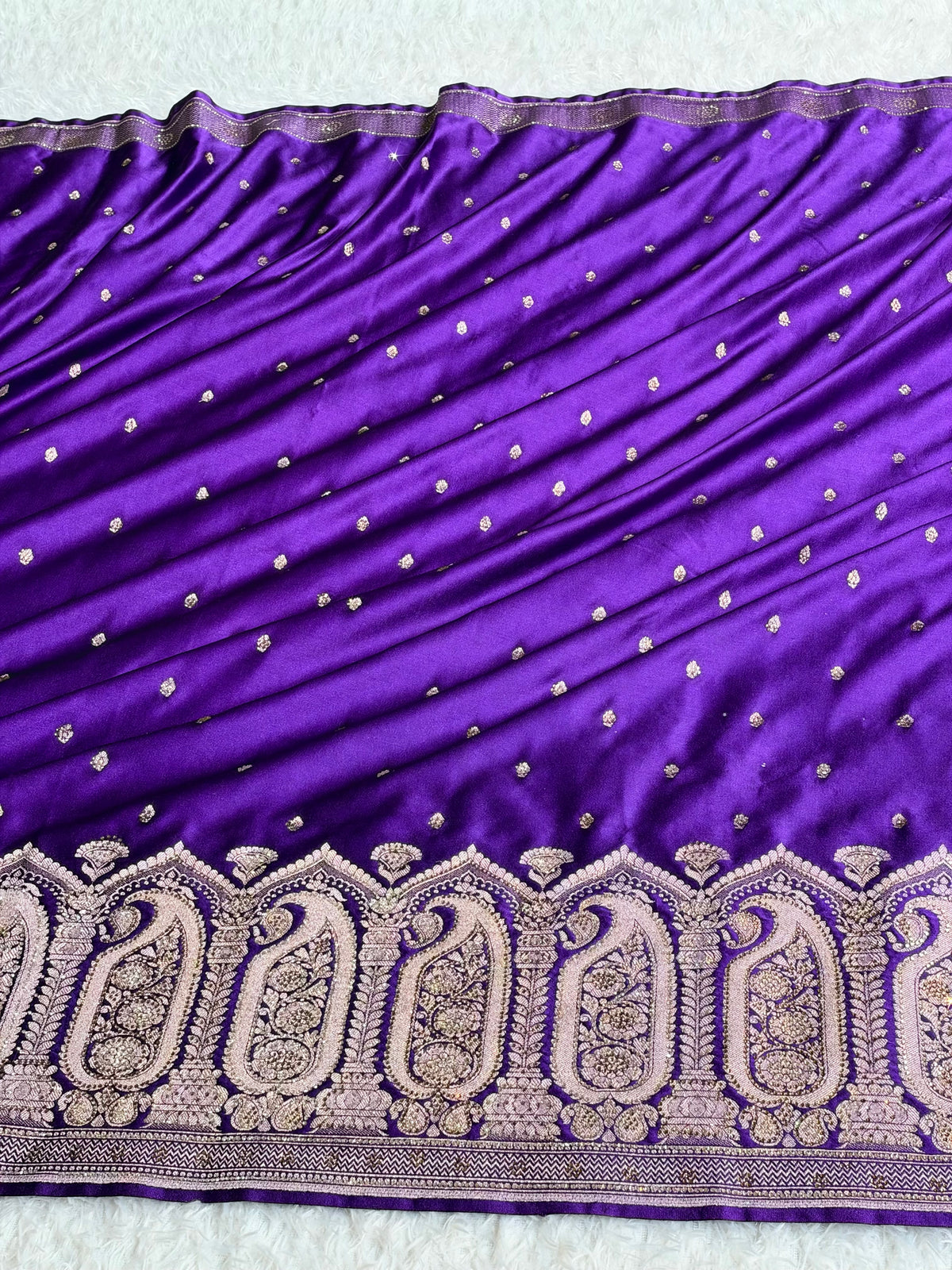 Mashru Kataan Silk Saree with Multicolour Tanchoi Weaving & Rich Zari Pallu | MKS869