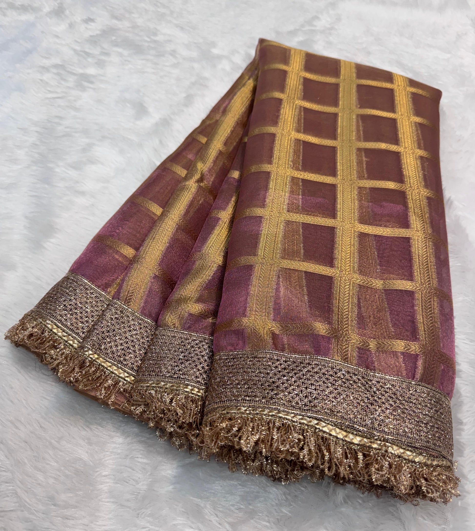 Maharani Tissue silk banarsi Patch Work Saree TSN01