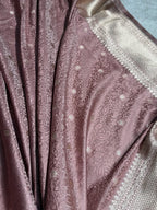 Banarasi Mashru Kataan Silk Saree Featuring Tanchoi Zari Meena Work with Rich Pallu – MKS411
