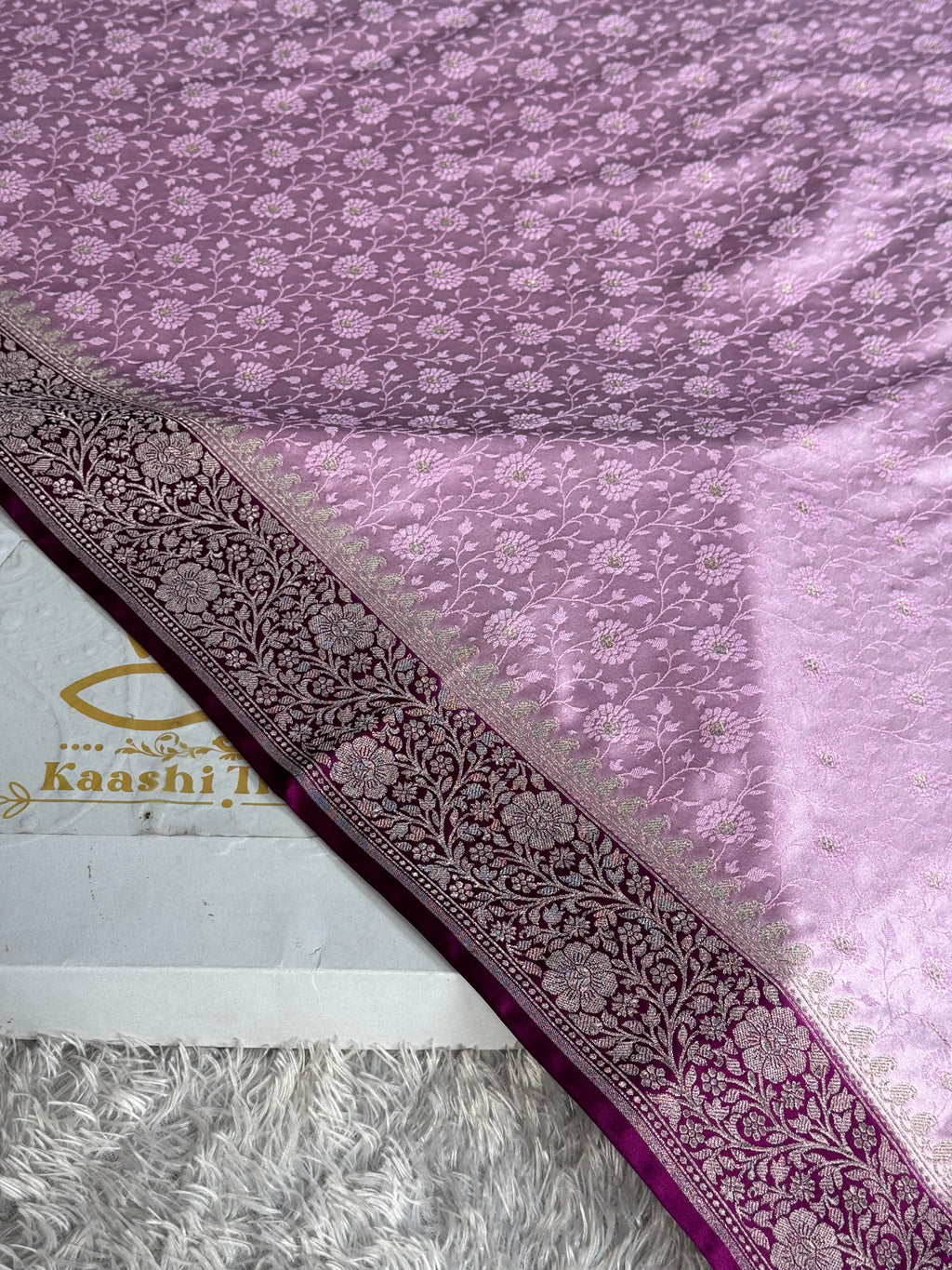 MKS801 — Mashru Kataan Silk Tanchoi Meenakari Saree