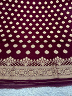 Banarasi Jacquard Zari Georgette Suit Dress – 3 Pc Set MSS21