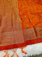 Banarasi Soft Silk 3 Piece Ladies Suit with Antique Zari Woven Work – MSS27