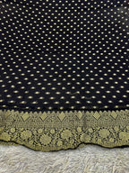 Banarasi Jacquard Zari Georgette Suit Dress – 3 Pc Set MSS25