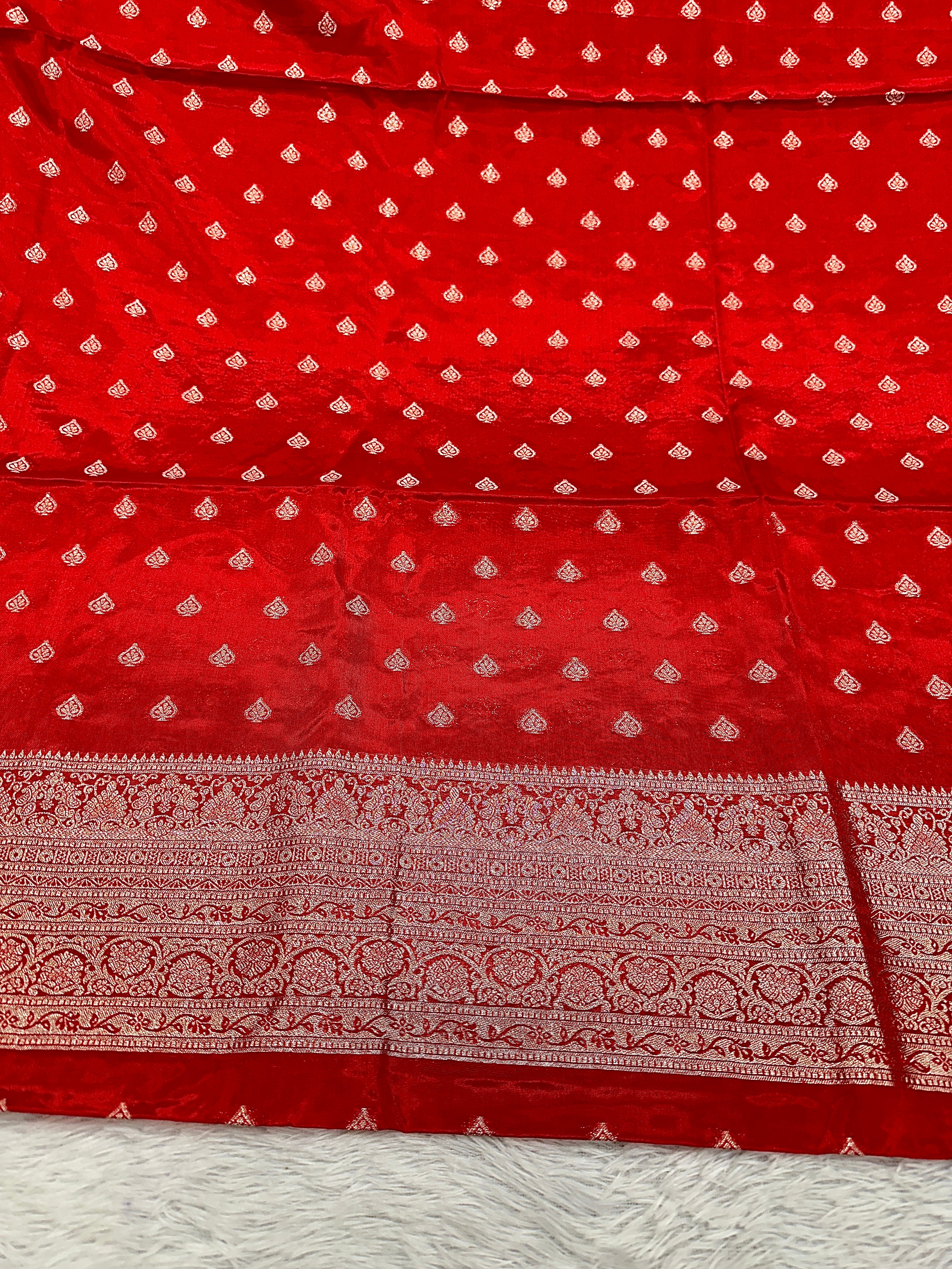 ✨ Banarasi Jacquard HO Silk 3-Piece Unstitched Dress Material MSS13
