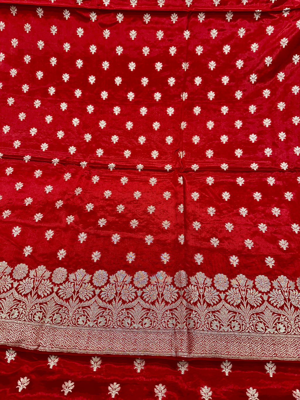 ✨ Banarasi Jacquard Gap Buti HO Silk 3-Piece Unstitched Dress Material MSS26