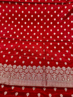 ✨ Banarasi Jacquard Gap Buti HO Silk 3-Piece Unstitched Dress Material MSS26