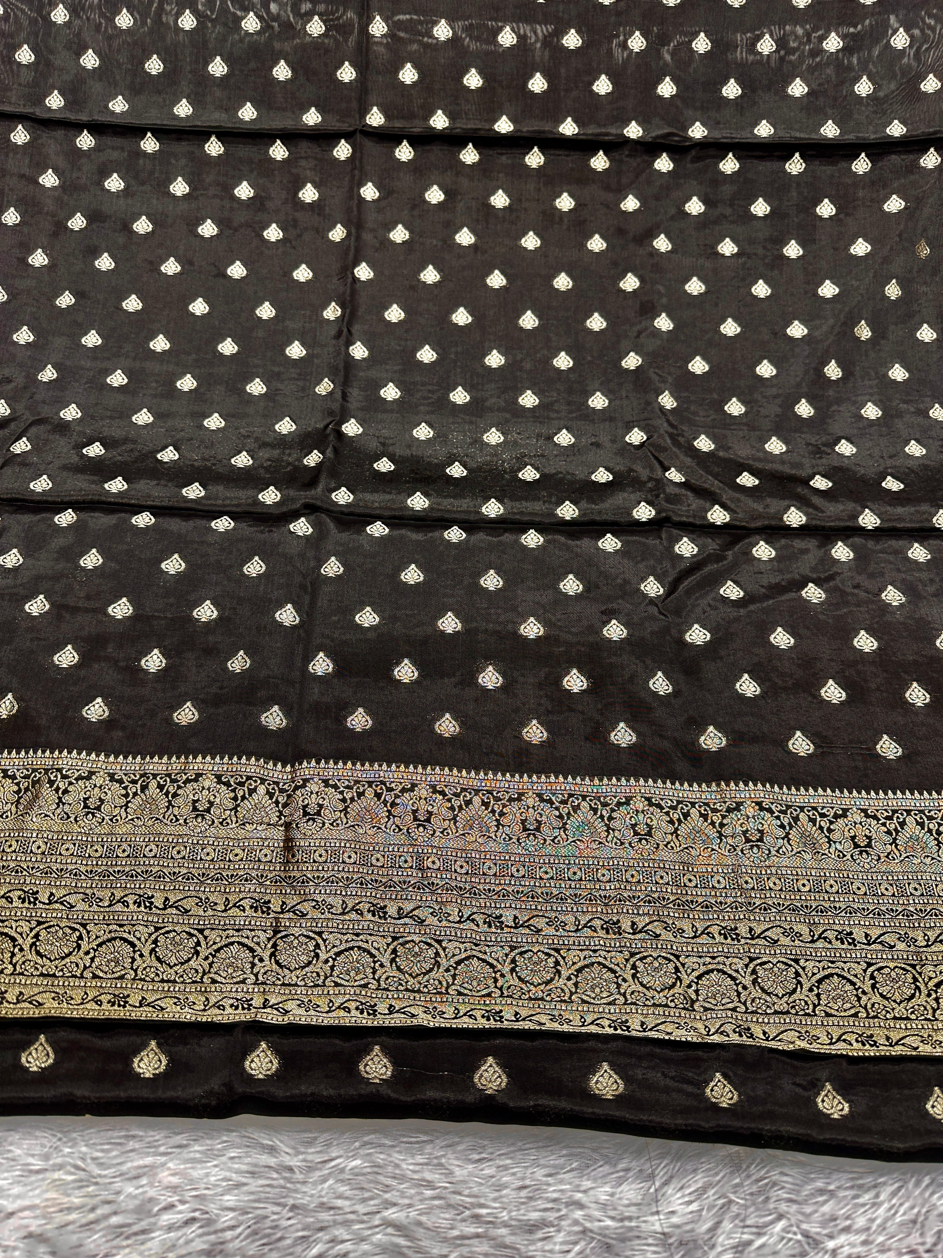 ✨ Banarasi Jacquard HO Silk 3-Piece Unstitched Dress Material MSS13