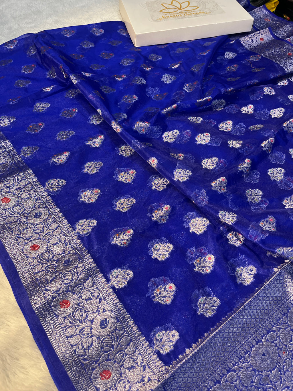 Kora Organza Raw Mango Saree KR12