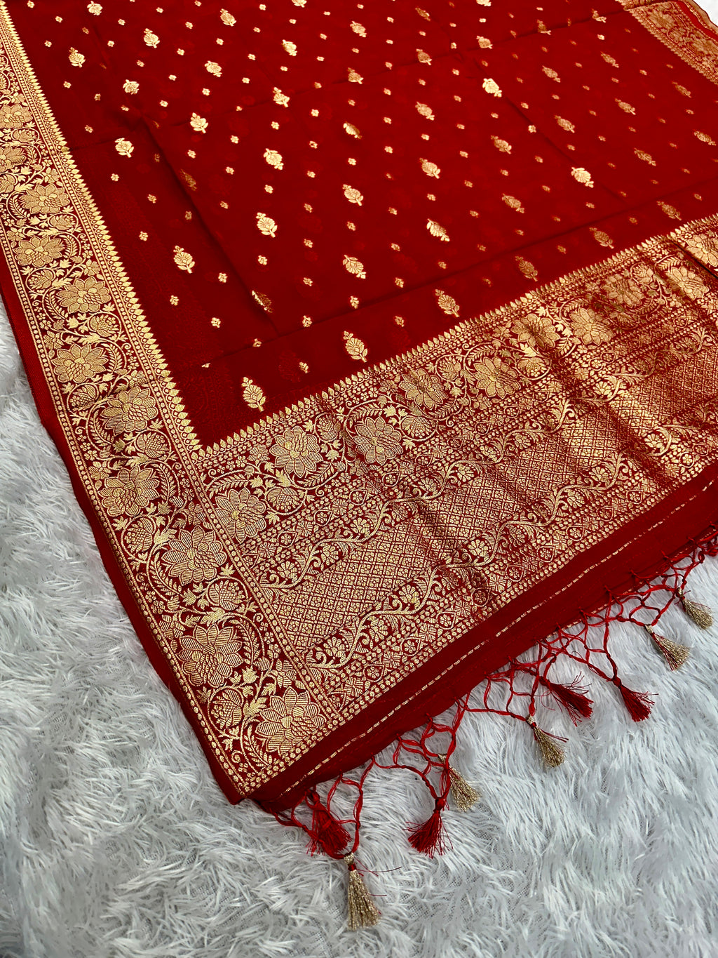 ✨ Banarasi Viscose Georgette Suit Set ✨VSS12