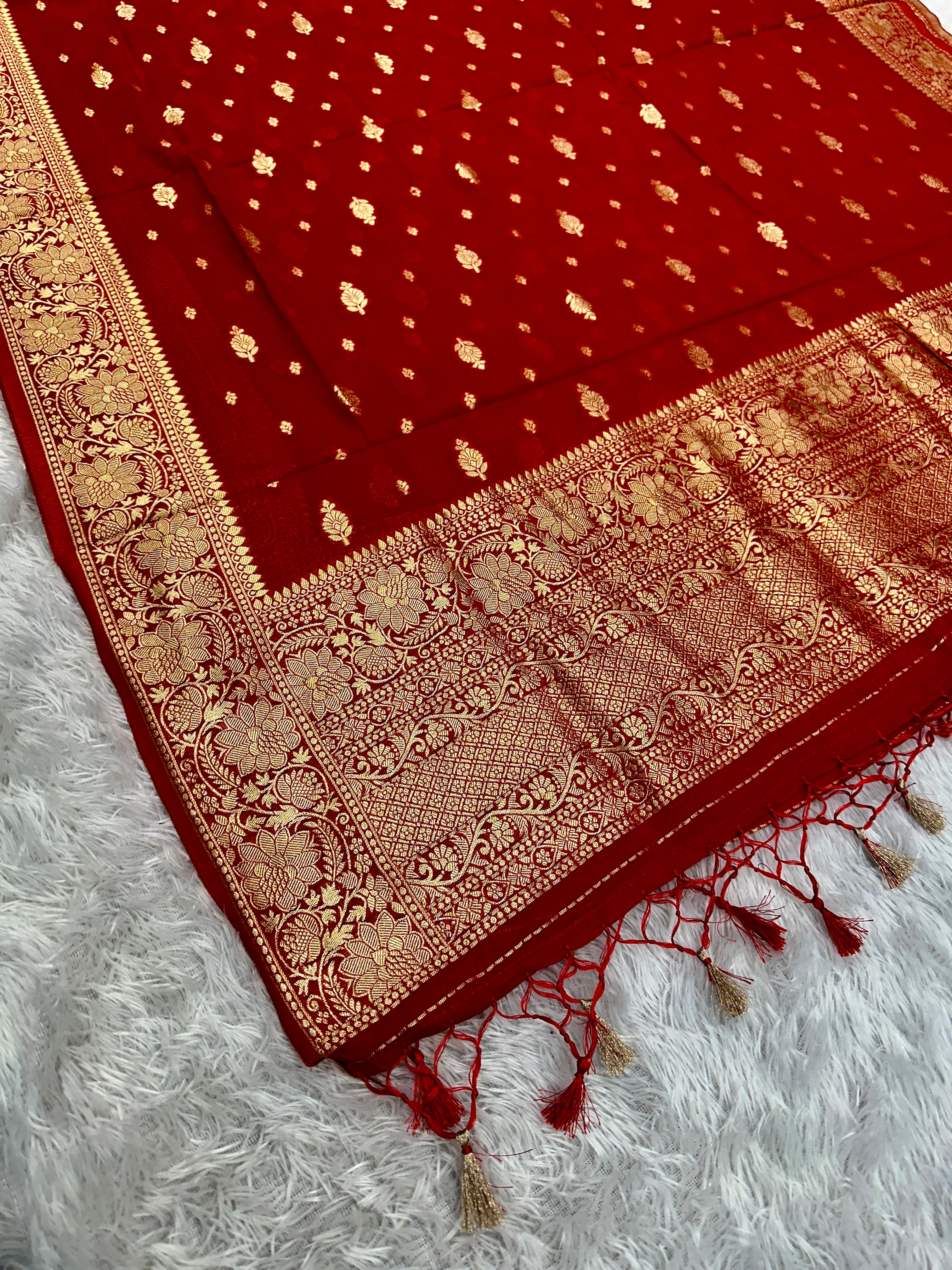 ✨ Banarasi Viscose Georgette Suit Set ✨VSS12