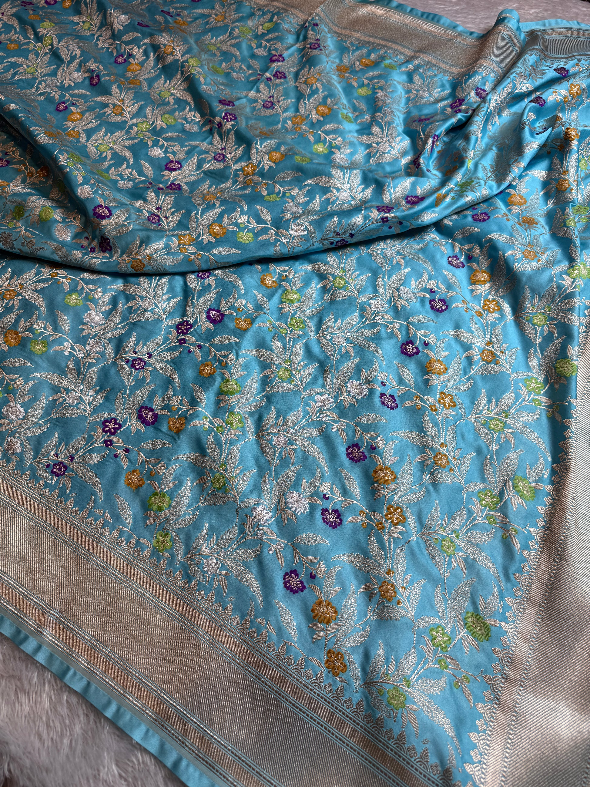 Meenakari Mashru kataan Silk Saree MKS082