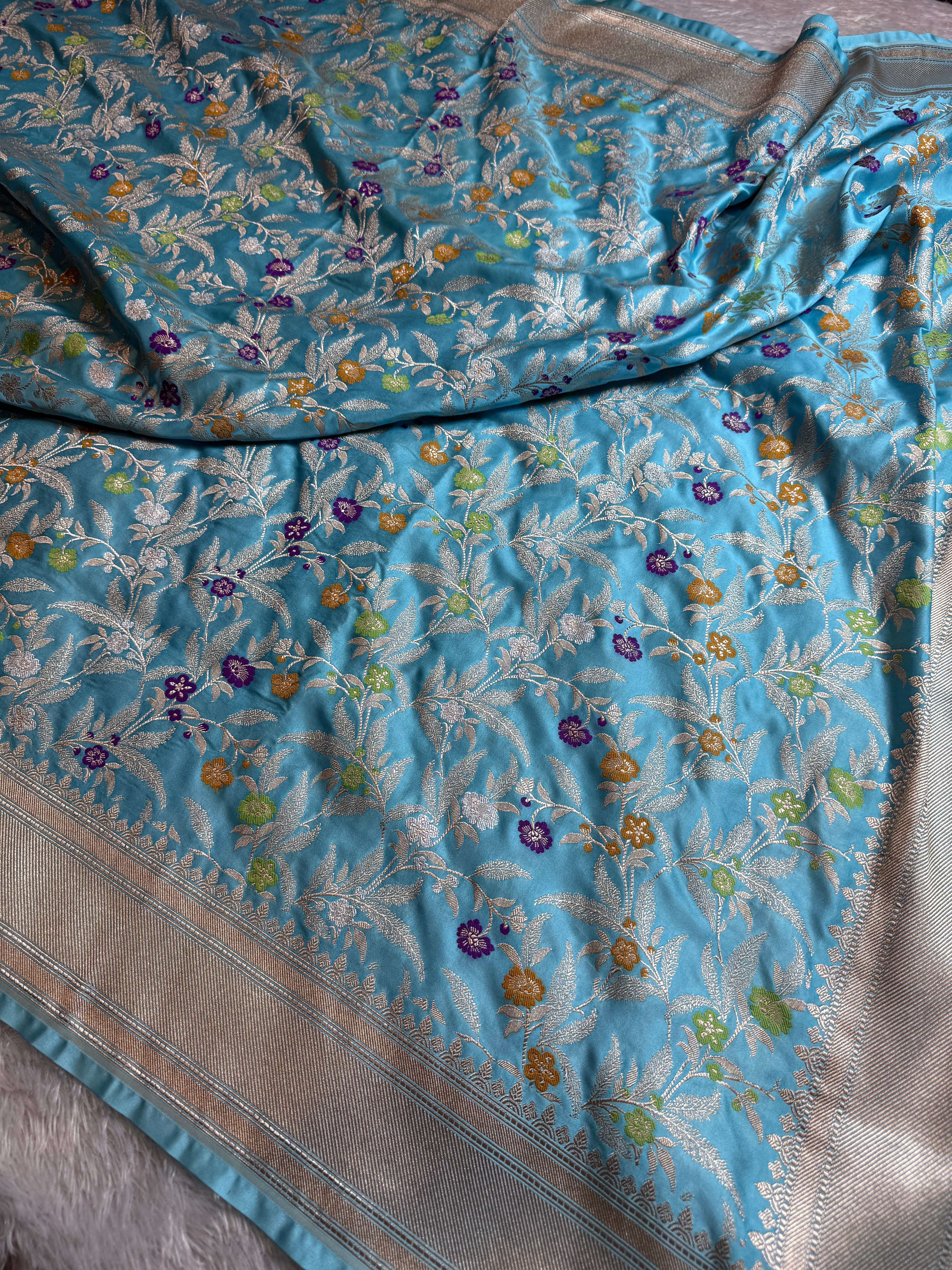 Meenakari Mashru kataan Silk Saree MKS082