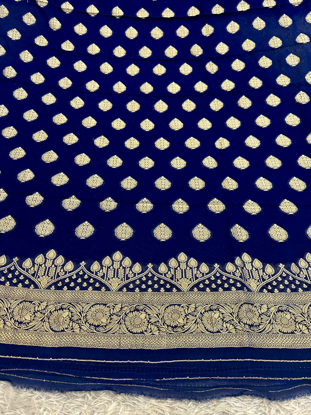 Banarasi Jacquard Zari Georgette Suit Dress – 3 Pc Set MSS21