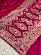 MKS871 – Premium Mashru Kataan Silk Saree with Traditional Border & Rich Zari Pallu