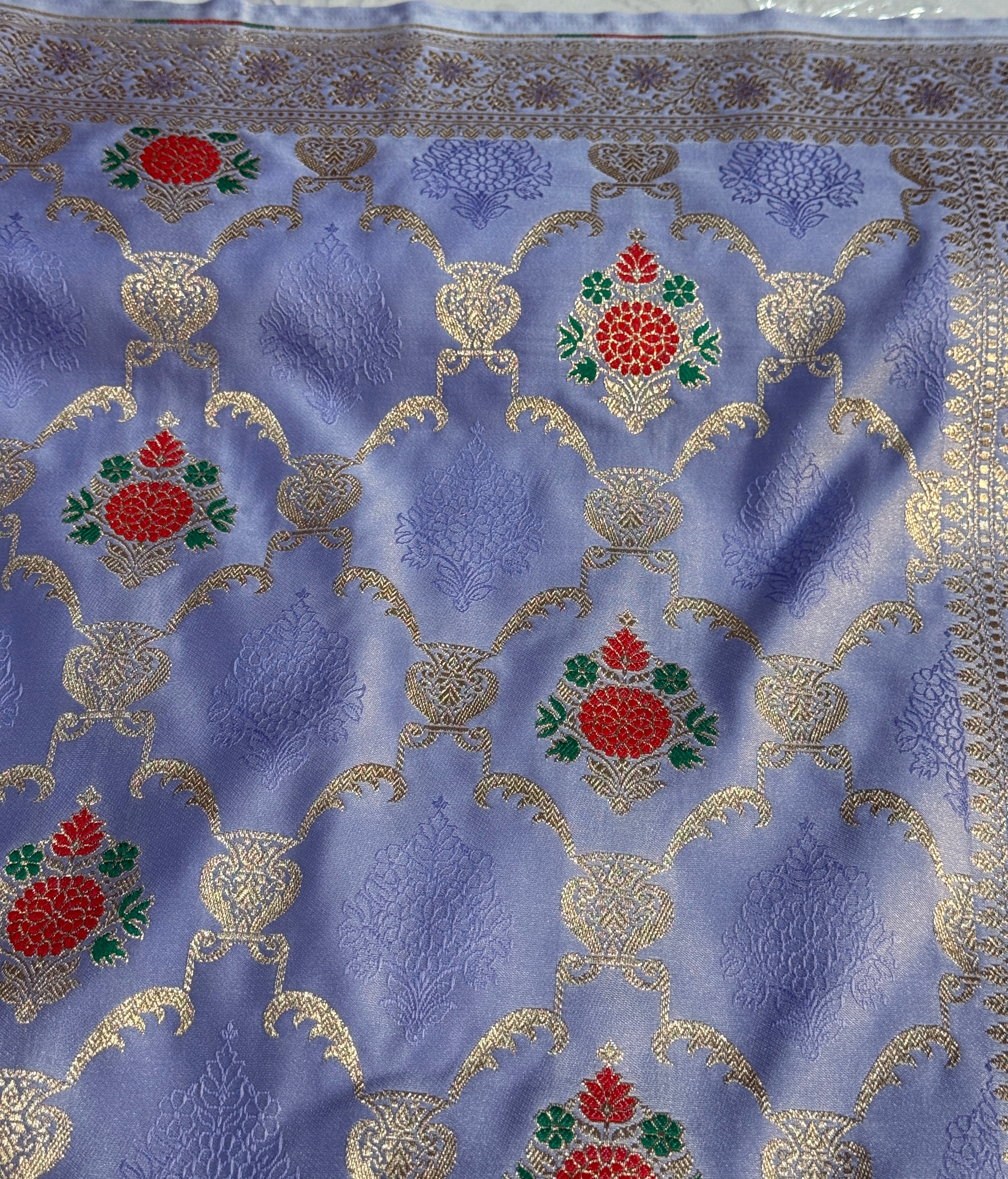 Mashru Kataan Meena Zari Design Ms11