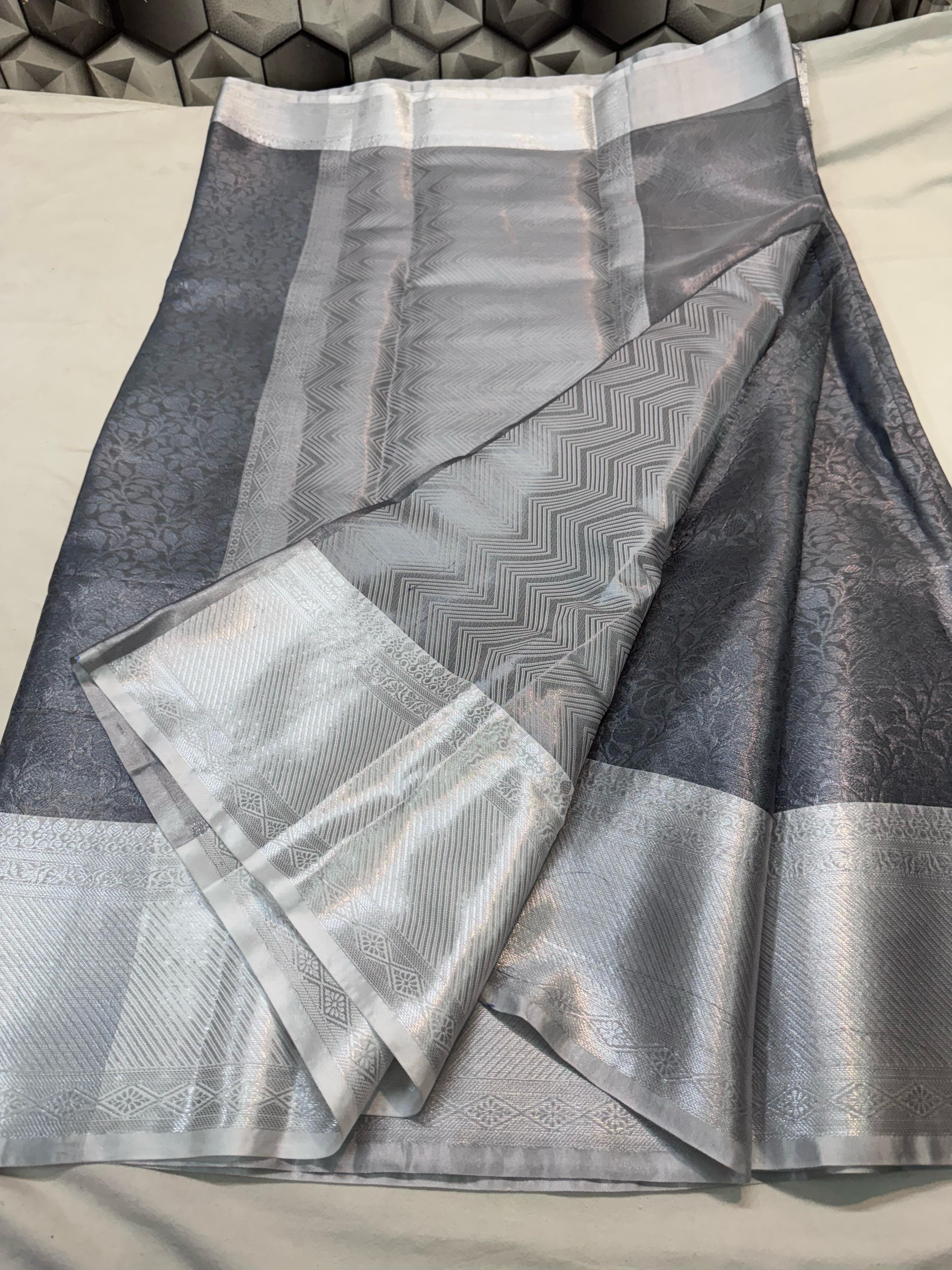 Contrast kanchi Silk Tissue Saree TS123