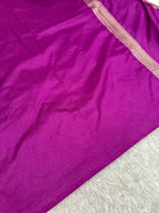 Magenta Banarasi Dupion Silk Saree with Embossed Antique Zari Weaving & Rich Antique Zari Pallu | STF88