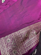 Mashru Kataan Silk Saree with Meenakari Work Ms16