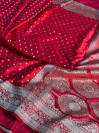 Chunri Mashru Kataan Silk Saree Ms20