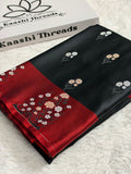 MKS865 – Premium Banarasi Mashru Kataan Silk Saree with Meenakari Zari Buta Design & Rich Zari Pallu