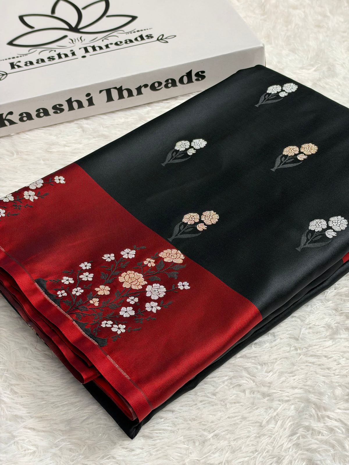 MKS865 – Premium Banarasi Mashru Kataan Silk Saree with Meenakari Zari Buta Design & Rich Zari Pallu