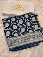 Banarsi Pure Natural Georgette Jaal Design Pattern VSG01