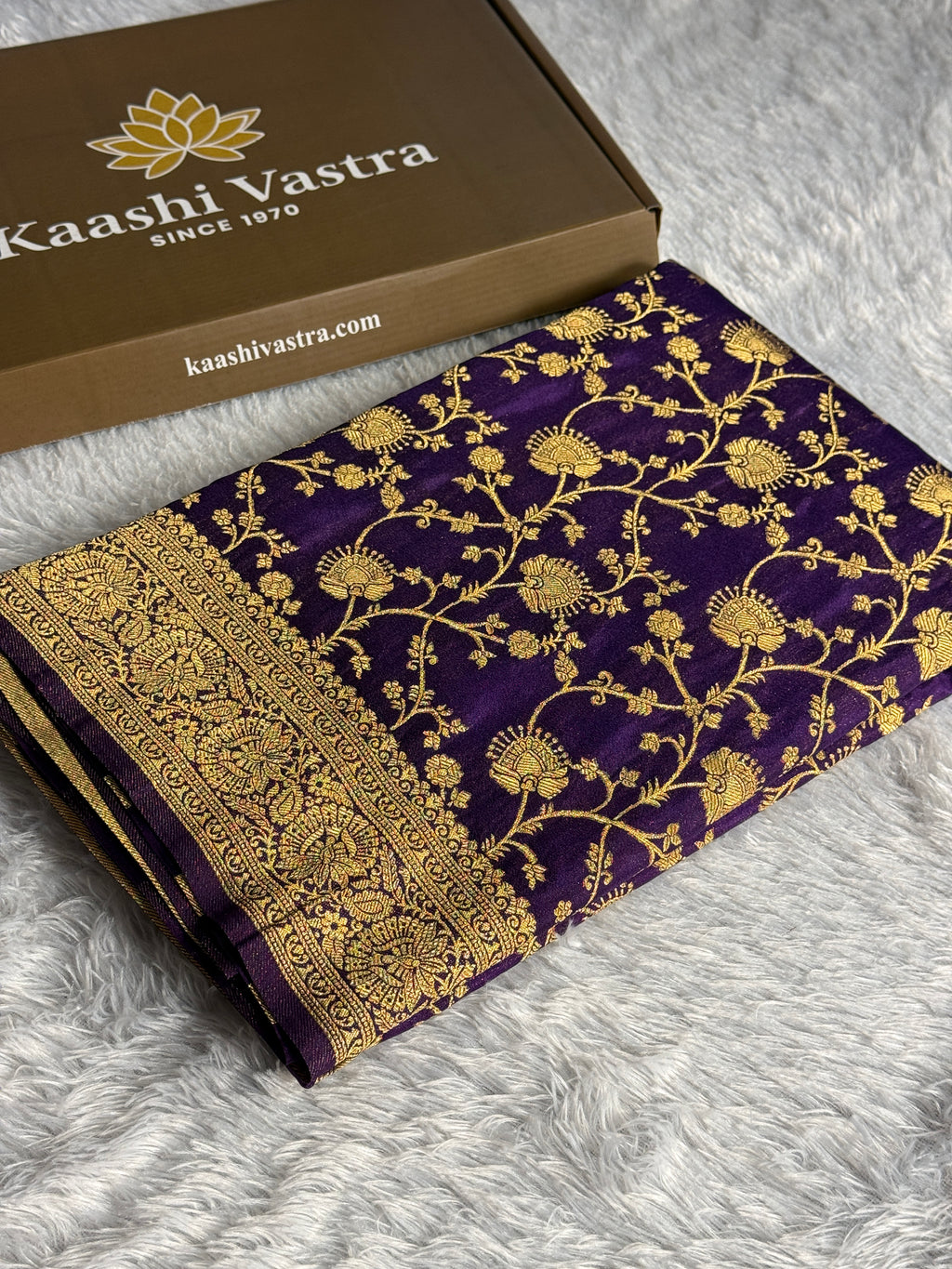 Crepe Georgette Silk Jaal Woven Banarasi Saree – SS51