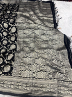 Banarsi Pure Natural Georgette Jaal Design Pattern VSG01