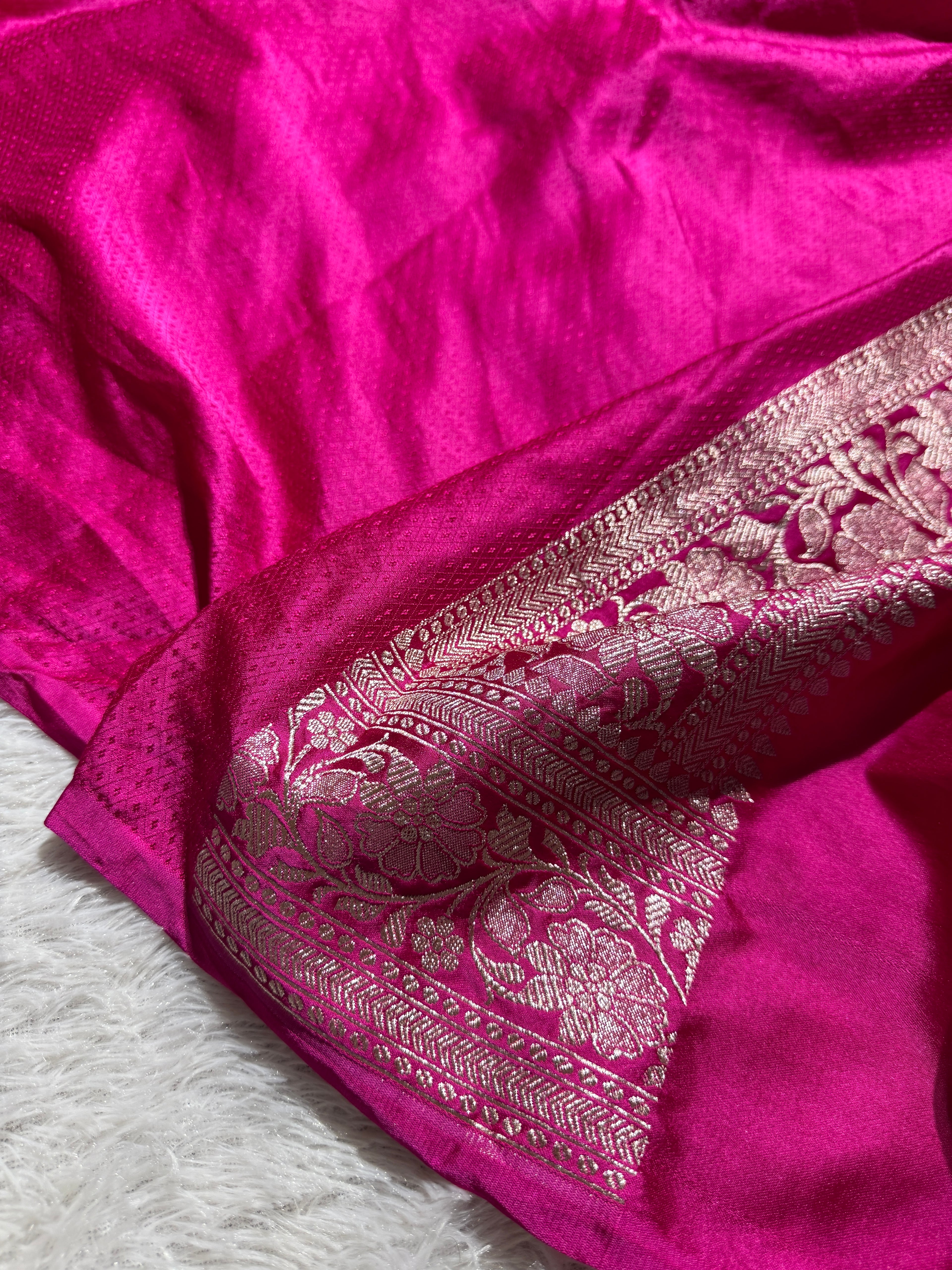 Mashru Kataan Silk Fancy Buta Design in Contrast Color MSK04