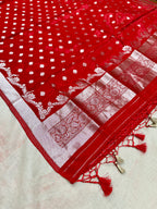 ✨ Banarasi Jacquard Gap Buti HO Silk 3-Piece Unstitched Dress Material MSS20