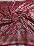 Meenakari Mashru kataan Silk Saree MKS075