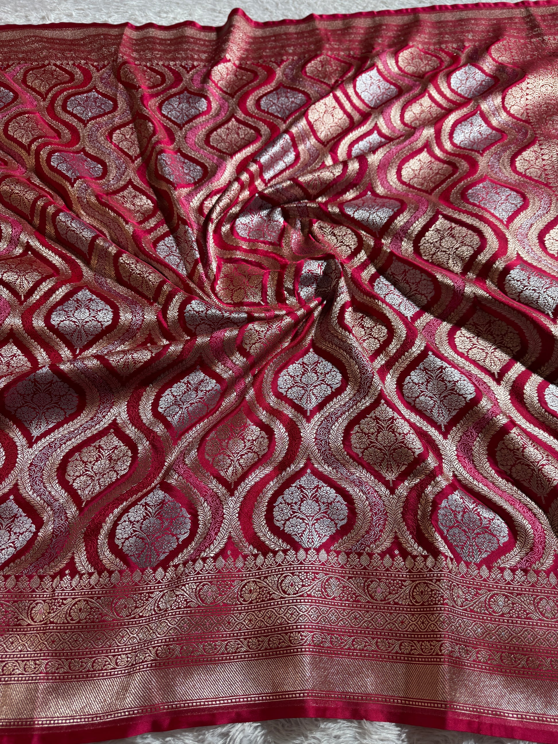 Meenakari Mashru kataan Silk Saree MKS075