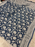 Banarsi Pure Natural Georgette Jaal Design Pattern VSG01