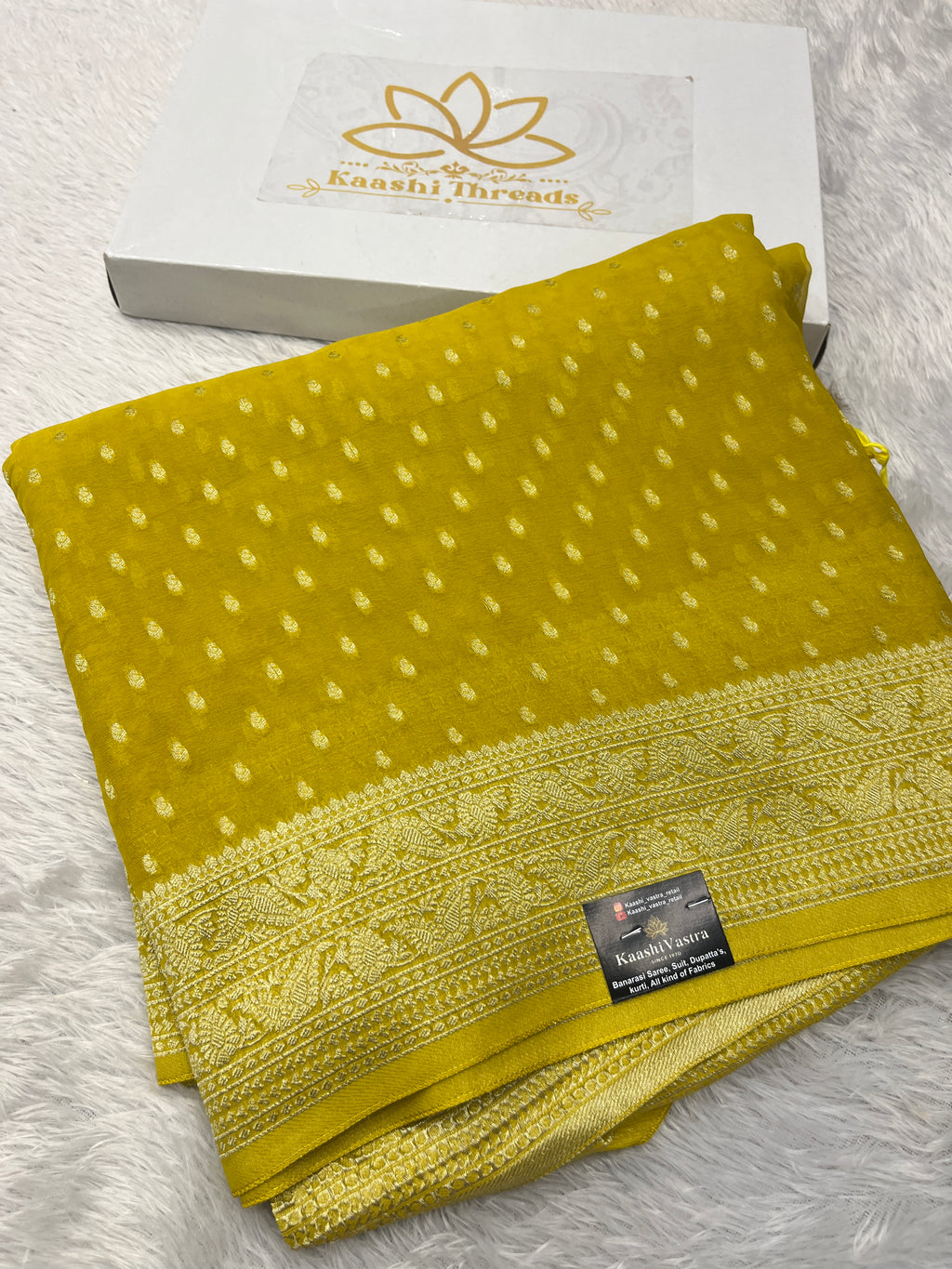 Banarsi Pure Natural Georgette Traditional chunni Design VSG03