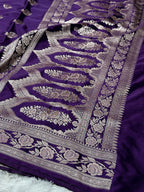 Rose Design Mashru kataan Saree Ms17