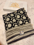 Banarsi Pure Natural Georgette Jaal Design Pattern VSG01