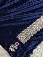 MKS701 – Premium Mashru Kataan Silk Saree with Raw Mango Buta Border & Rich Zari Woven Pallu