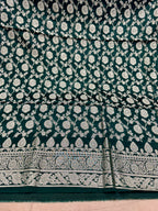 ✨ Banarasi Jacquard Gap Buti HO Silk 3-Piece Unstitched Dress Material MSS23