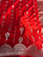 Flower Mashru Saatan Kataan Silk Saree Ms23