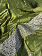 Mashru kataan Silk Zari Viewed Saree Ms18