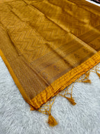 Banarasi Soft Silk 3 Piece Ladies Suit with Antique Zari Woven Work – MSS27