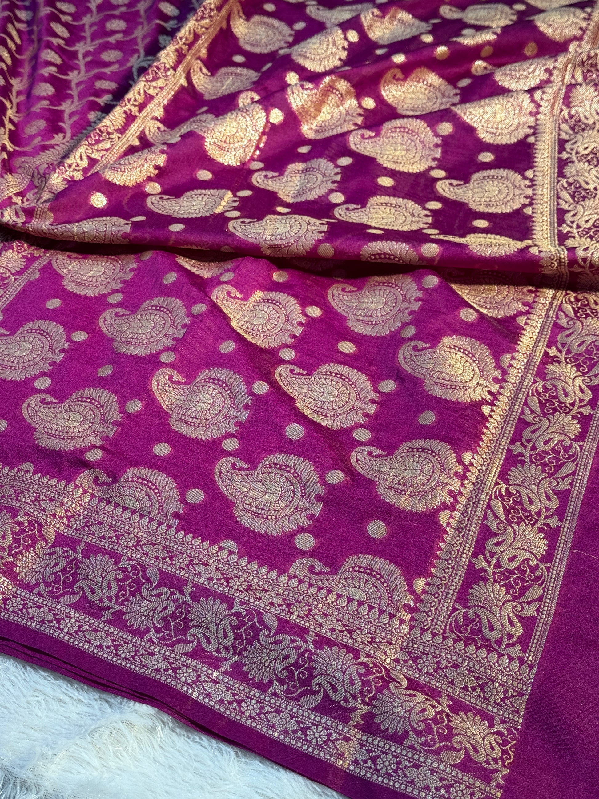 Semi Georgette Silk Saree Sm111