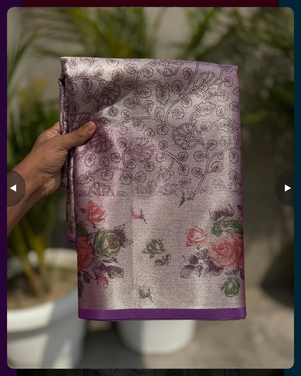 Print Tissue Silk Saree TS122
