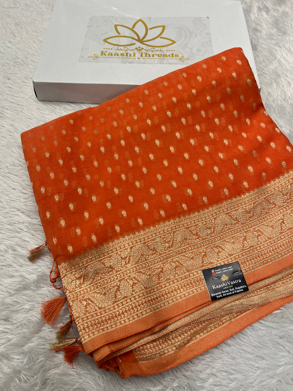 Banarsi Pure Natural Georgette Traditional chunni Design VSG03