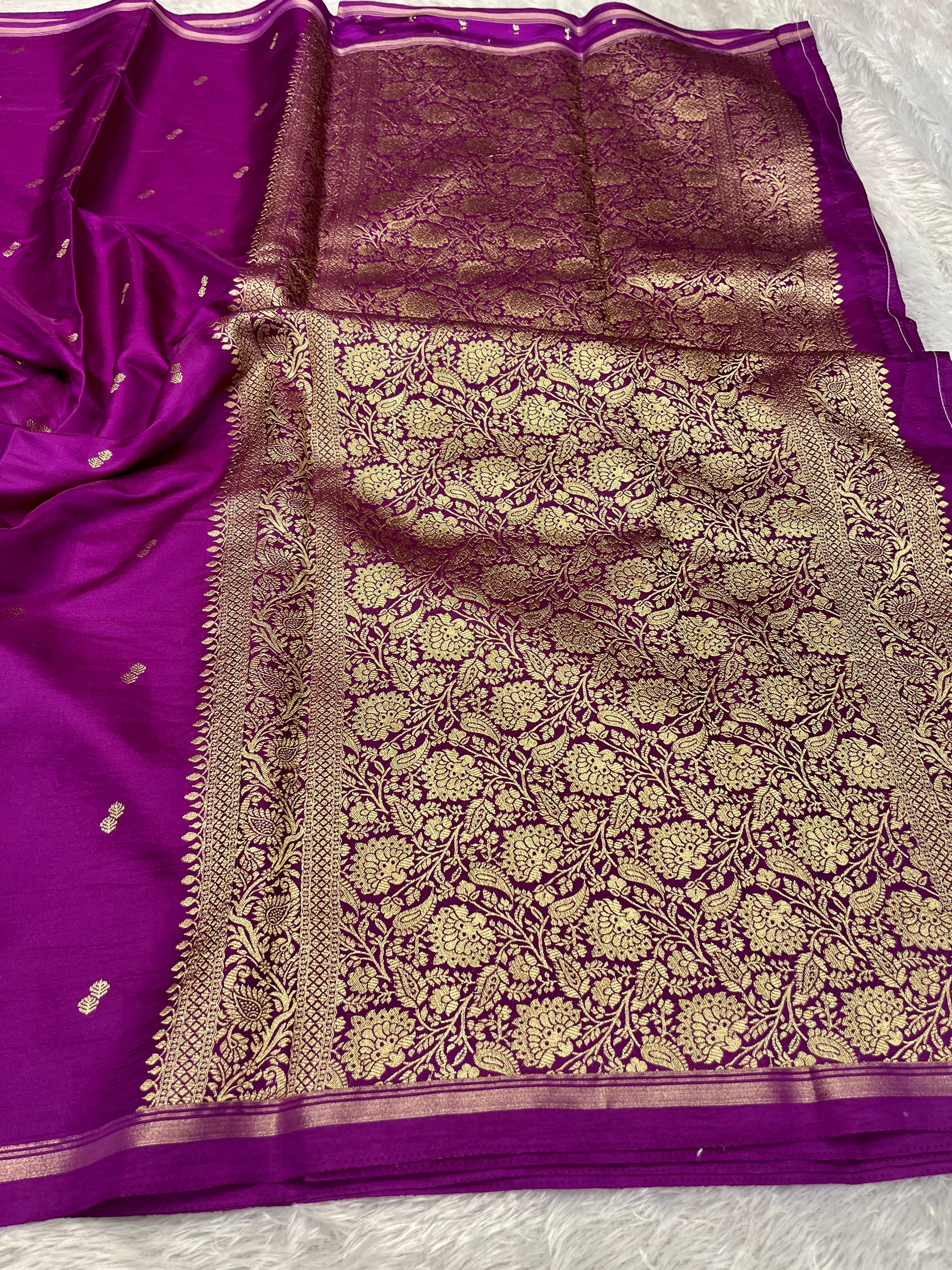 Fancy Tussar Silk Woven Buti Design Saree TS051