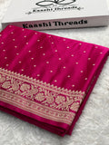MKS871 – Premium Mashru Kataan Silk Saree with Traditional Border & Rich Zari Pallu
